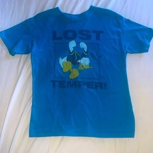 DISNEY DONALD DUCK TSHIRT , SIZE M , COLOR BLUE